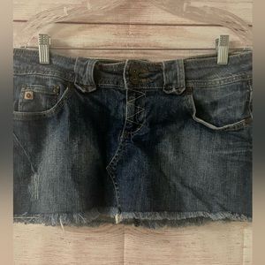 Vintage Paris Blues Denim Jean 5-Pockt Mini Skirt Juniors 13